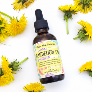 Organic dandelion herbal infused oil