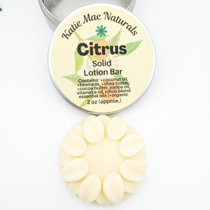 Zero waste solid lotion bar