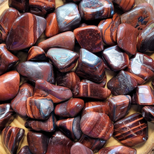 Load image into Gallery viewer, Red Tigers Eye Tumbled Gemstones - 0.5-1.5 inch
