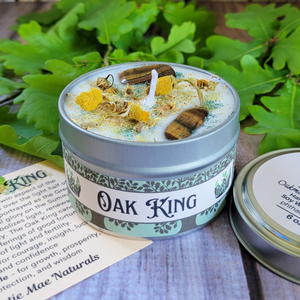 The Oak King Candle (Oakmoss Sandalwood) - 6 oz