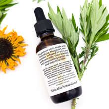 Load image into Gallery viewer, Litha Ritual Oil with Calendula, Lavender, and Mugwort - Summer Solstice Herb Infused Oil - Organic - Vegan
