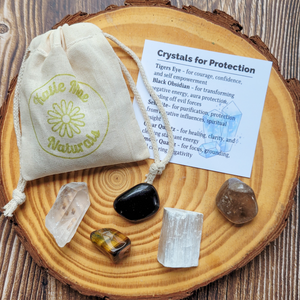 Protection Crystals - Set of 5 Crystals for Protection - Gemstones for Protection