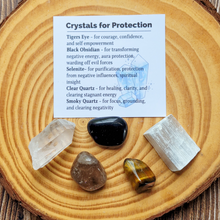 Load image into Gallery viewer, Protection Crystals - Set of 5 Crystals for Protection - Gemstones for Protection
