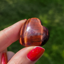 Load image into Gallery viewer, Red tigers eye crystal heart
