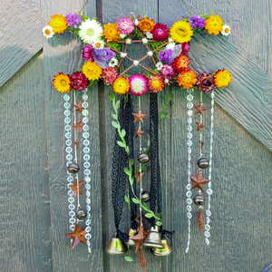 Triple Moon Witches Bells Wreath