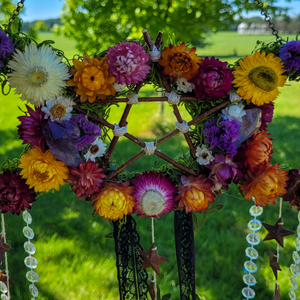 Triple Moon Witches Bells Wreath