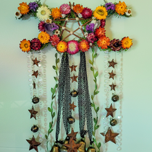 Load image into Gallery viewer, Triple Moon Witches Bells Wreath
