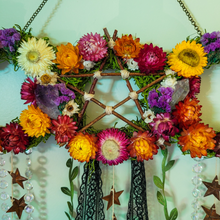 Load image into Gallery viewer, Triple Moon Witches Bells Wreath
