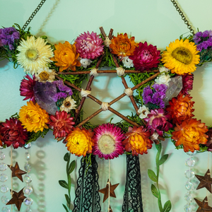 Triple Moon Witches Bells Wreath