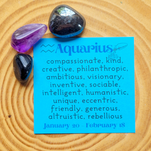 Load image into Gallery viewer, Gemstones for Aquarius - Aquarius Crystal Set
