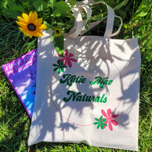 Load image into Gallery viewer, Katie Mae Naturals Tote Bag - Cotton Canvas Screen Printed Tote Bag
