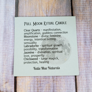 Full Moon Ritual Candle (Moon Garden) - 15 oz Skull Jar