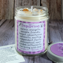 Load image into Gallery viewer, Orange clove soy wax candle for Sagittarius 

