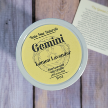 Load image into Gallery viewer, Lemon lavender scented soy wax candle for gemini
