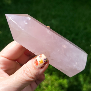Rose Quartz Crystal Point - 4.5 inch