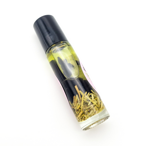 Protect - Herb and Crystal Infused Oil Roller with Rosemary and Obsidian - Rosemary Mint Scent