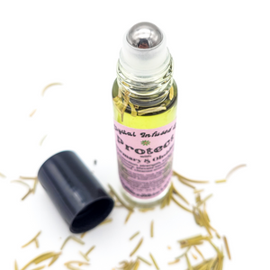 Protect - Herb and Crystal Infused Oil Roller with Rosemary and Obsidian - Rosemary Mint Scent