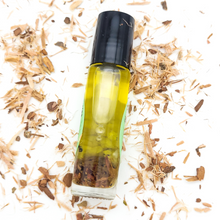 Load image into Gallery viewer, Intuition - Herb and Crystal Infused Oil Roller with Willow and Moonstone Crystals - Orange Ylang Ylang Scent

