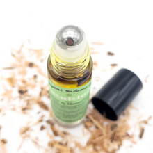 Load image into Gallery viewer, Intuition - Herb and Crystal Infused Oil Roller with Willow and Moonstone Crystals - Orange Ylang Ylang Scent
