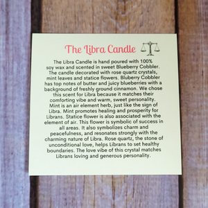 The Libra Candle (Blueberry Cobbler) - 9 oz