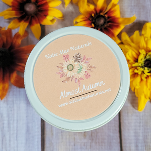 Autumn scented soy wax candle