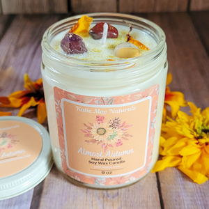 Soy wax candle for fall