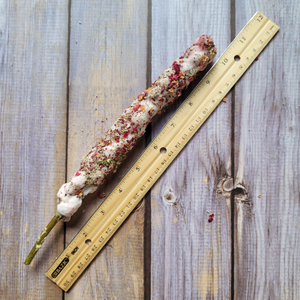 Mullein Torch with Rose Petals and Queen Anne's Lace - Hag Taper