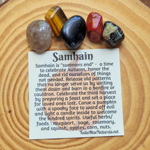 Gemstones for samhain, set of 5