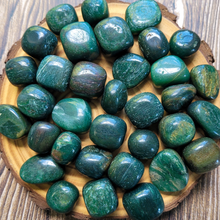 Load image into Gallery viewer, Dark green aventurine tumbled gemstones
