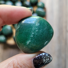 Load image into Gallery viewer, Dark green aventurine tumbled crystals 
