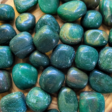Load image into Gallery viewer, Dark Green Aventurine Tumbled Gemstones 
