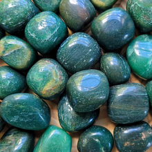 Load image into Gallery viewer, Dark green aventurine tumbled stones 
