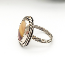 Load image into Gallery viewer, Size 7.5 handmade jasper and sterling silver ring 
