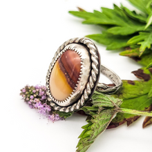 Load image into Gallery viewer, Jasper and sterling silver ring
