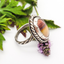 Load image into Gallery viewer, Jasper and sterling silver gemstone ring
