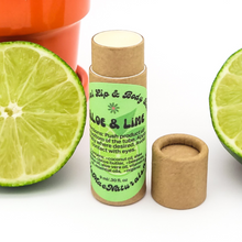 Load image into Gallery viewer, Aloe and Lime Zero Waste Lip Balm - All Natural
