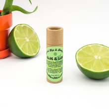 Load image into Gallery viewer, Aloe and Lime Zero Waste Lip Balm - All Natural
