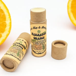Midseason Orange Zero Waste Lip Balm - Natural Lip and Body Balm