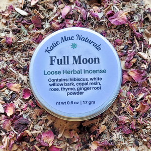 Full moon ritual loose heral incense blend