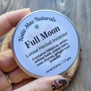 Full moon ritual loose herbal incense