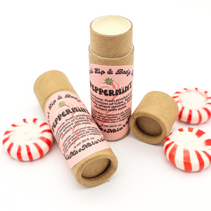 Peppermint lip balm in eco friendly tube