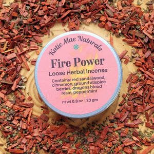 Loose herbal incense blend with cinnamon 
