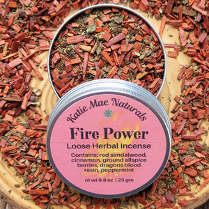 Fire Power loose herbal incense blend with cinnamon and sandalwood 