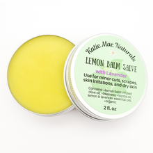Load image into Gallery viewer, Lemon balm salve with lavender
