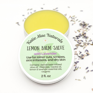 All natural lemon balm herbal salve