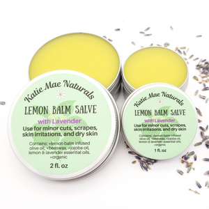 Herbal salve with lemon balm 