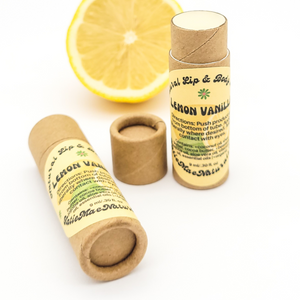 Lemon Vanilla Lip Balm - Zero Waste Lip and Body Balm