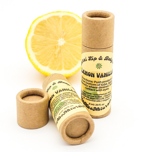 Lemon Vanilla Lip Balm - Zero Waste Lip and Body Balm