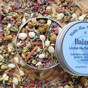 Loose herbal incense blend with jasmine and lavender