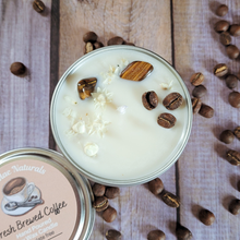 Load image into Gallery viewer, Coffee scented hand poured soy wax candle

